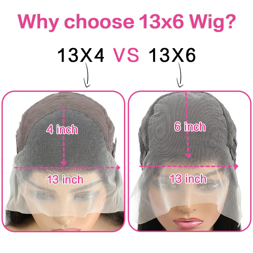 28Inch Chocolate Brown Lace Front Wig Human Hair 13X6 HD Transparent Body Wave Lace Front Wigs Human Hair Pre Plucked Glueless Frontal Brown Wig Human Hair 180% Density #4