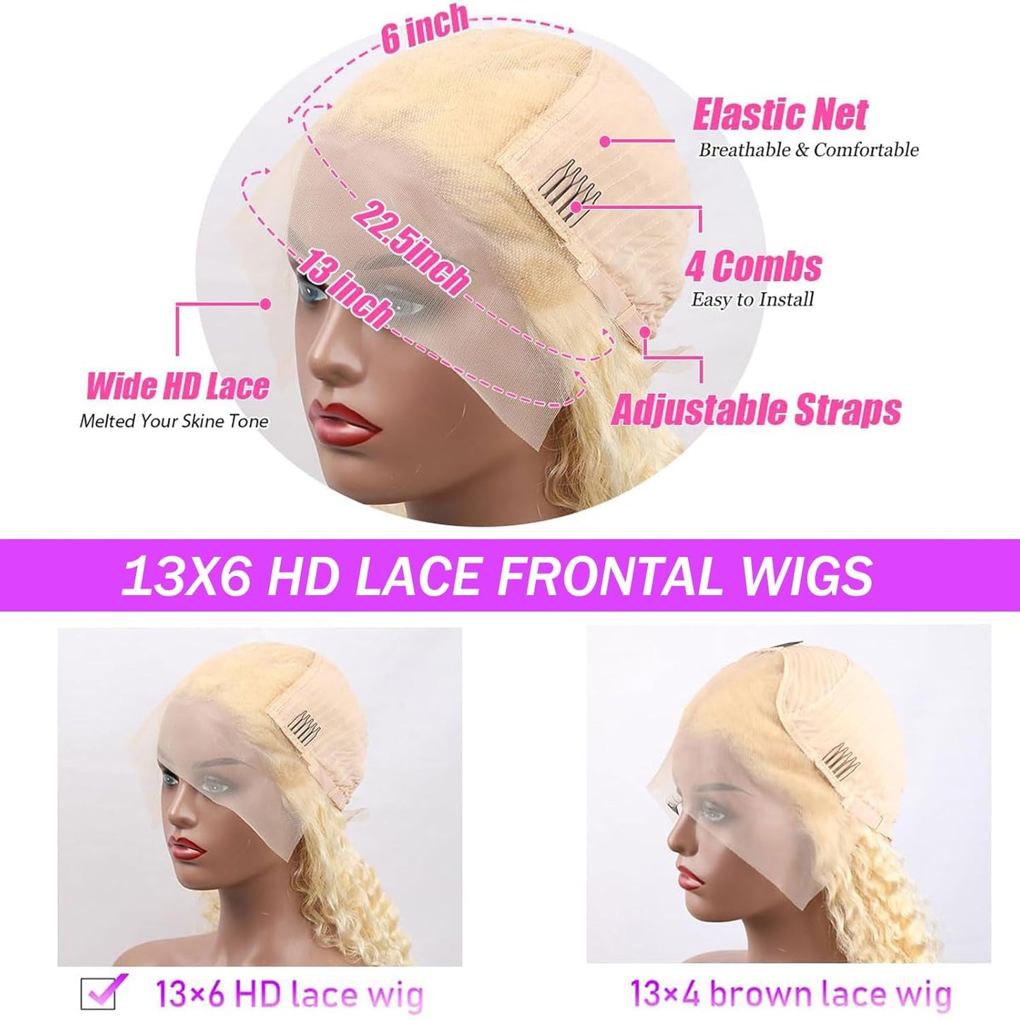 28 Inch Body Wave Lace Front Wigs Human Hair 200% Density Frontal Wigs Human Hair Wigs for Women 13X4 HD Lace Front Wigs Human Hair Pre Plucked with Baby Hair